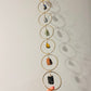 Raw Stones , Seven Chakra Hanger