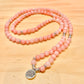 Pink Opal 108 Beads Mala Necklaces