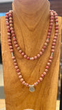 Rhodonite 8mm Mala 108 Beads