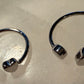 Double Heart Stainless Steel Waterproof Rings