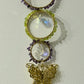 Triple Ring Crystal Butterfly Crystal Suncatcher