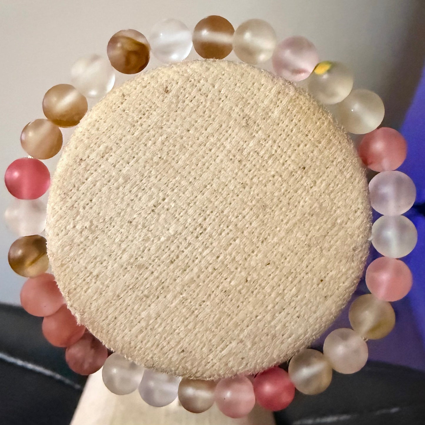 Matte Watermelon Quartz 6mm Bracelet