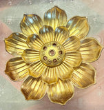 Golden Lotus Incense Holder