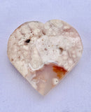 Flower Agate Heart