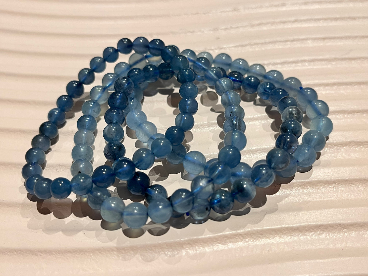 Aquamarine Grade AA 6mm Bracelet