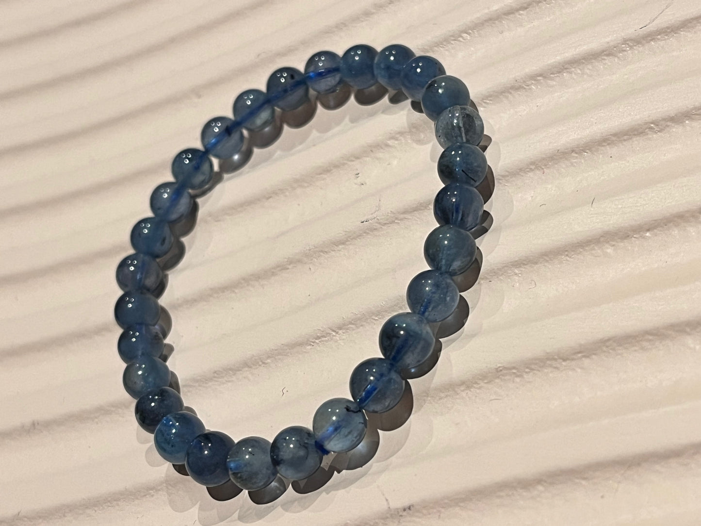 Aquamarine Grade AA 6mm Bracelet