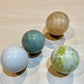 Natural Jade Crystal Spheres