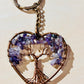 Tree of Life Keyring 7 Chakra Healing Crystal