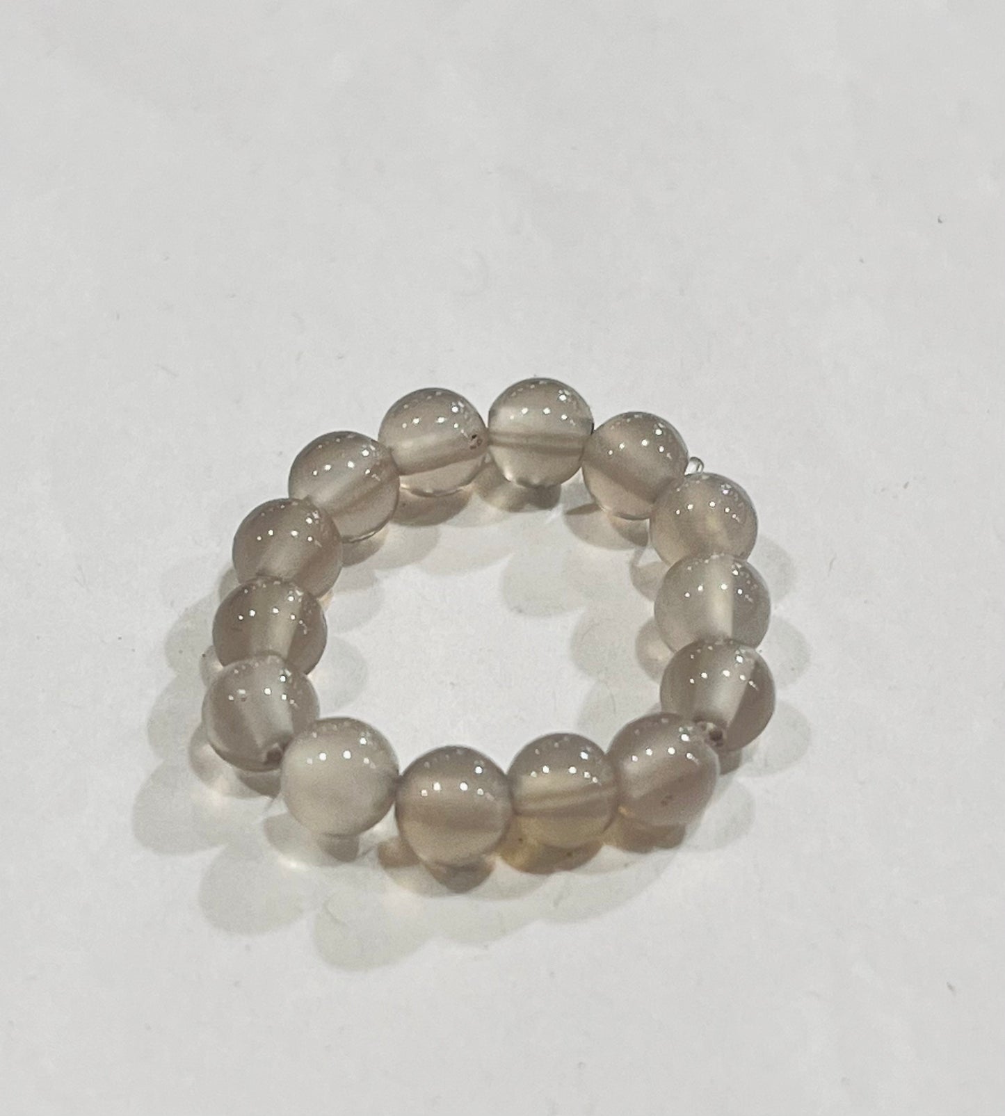 Crystal or gemstone  Bead Rings