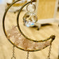 Moon sun-catcher Crystal Suncatcher Rose Quartz Unconditional Love