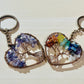 Tree of Life Keyring 7 Chakra Healing Crystal