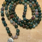 Moss Agate Mala 108 Beads