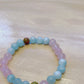 Rose Quartz, Aquamarine and Unakite Fertility 8mm Bracelet