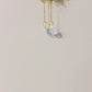 Triple Ring Crystal Butterfly Crystal Suncatcher