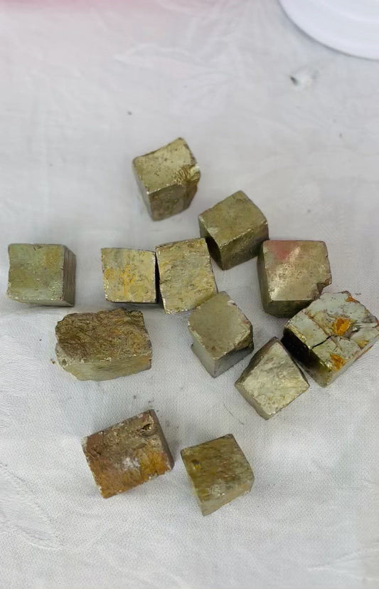 Raw Pyrite Cube Stone