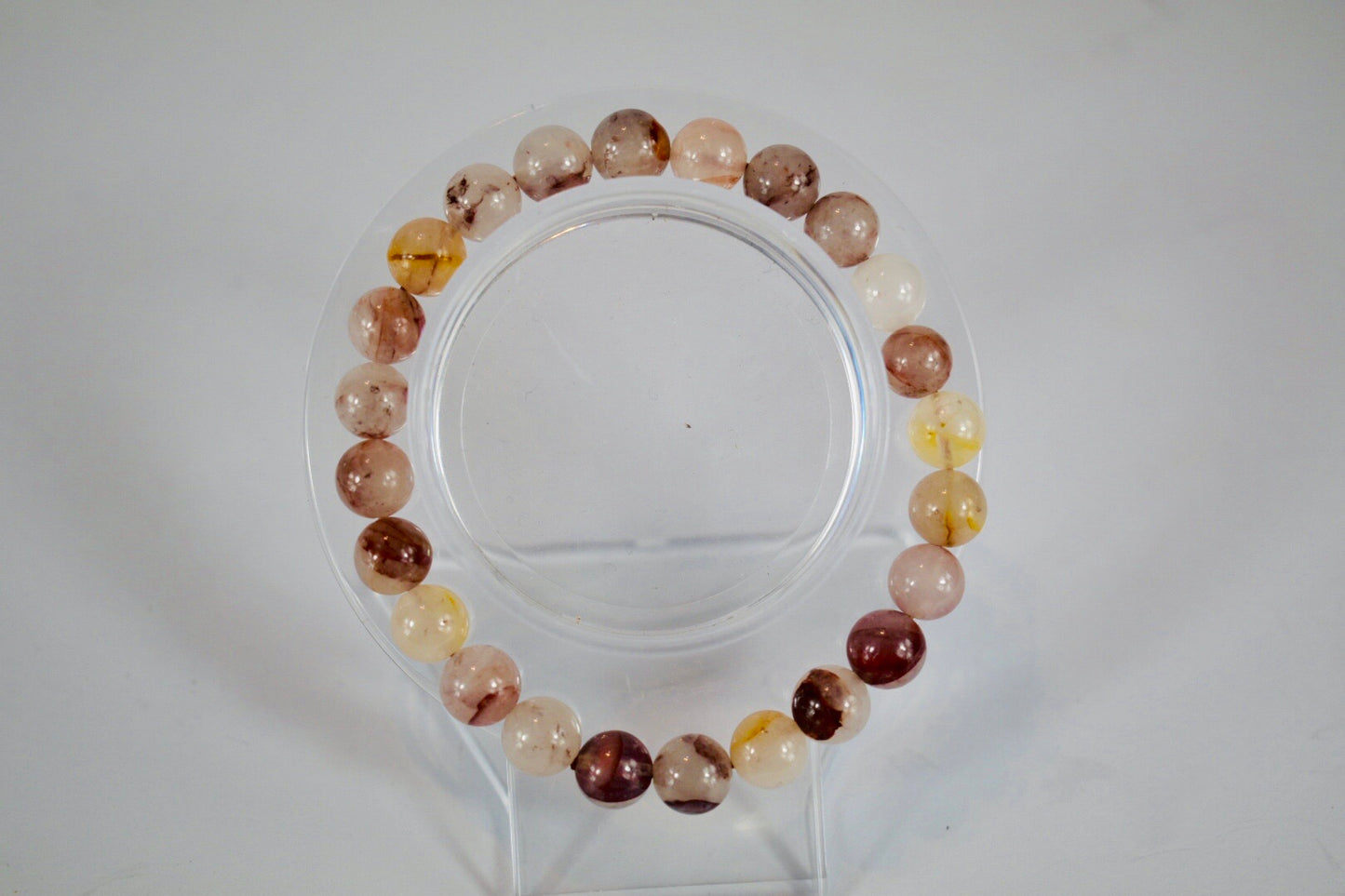 Grounding Hematoid Quartz 8mm bracelet