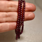 Natural Garnet Beaded Necklace