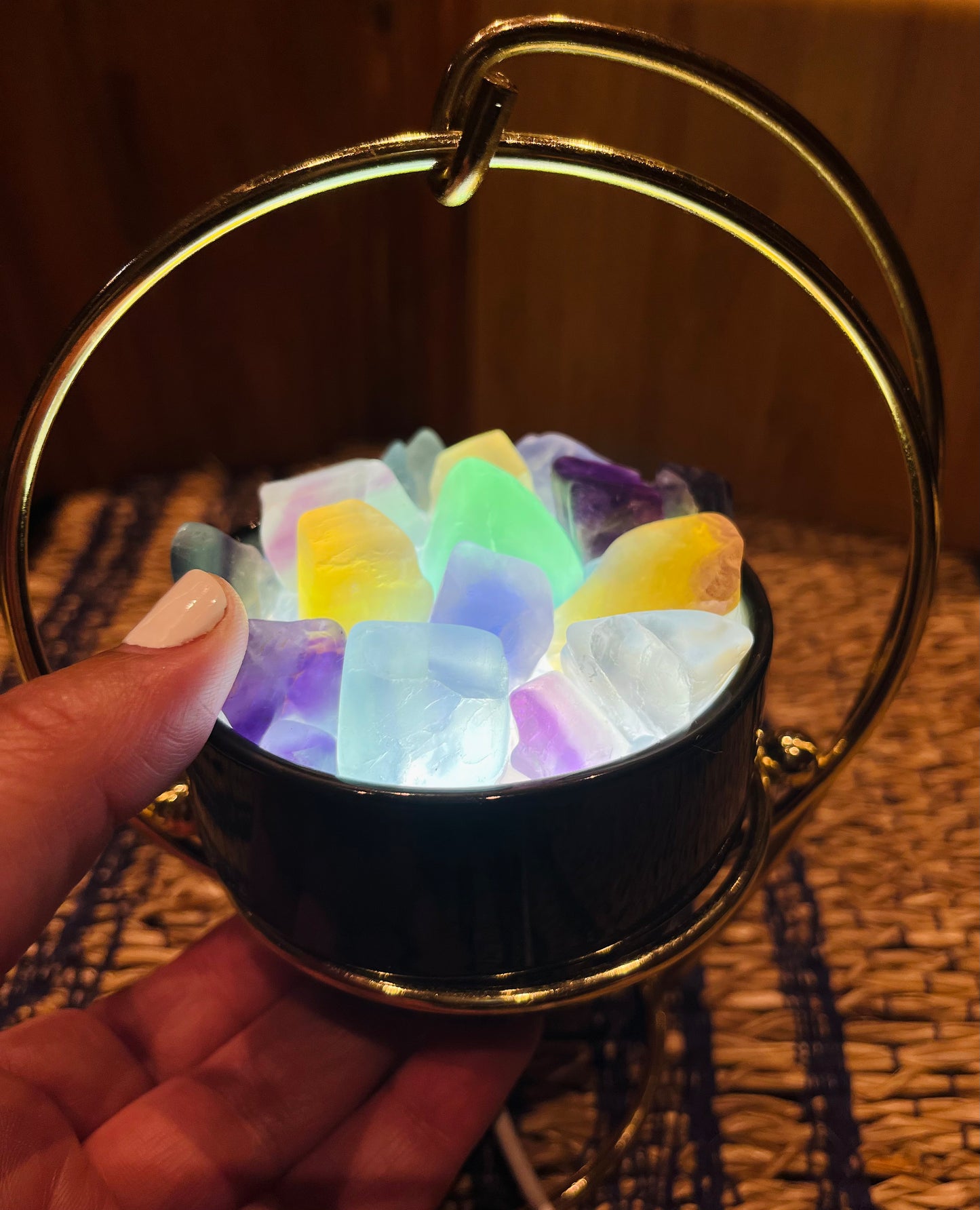 Unique Fluorite Lamp