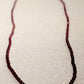 Natural Garnet Beaded Necklace