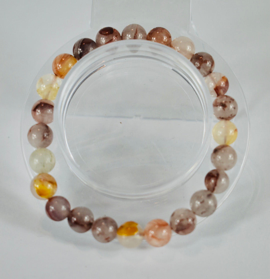 Grounding Hematoid Quartz 8mm bracelet