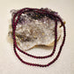 Natural Garnet Beaded Necklace