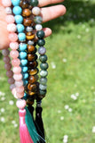 10mm Cherry Blossom Jasper and Pearls Tasbih