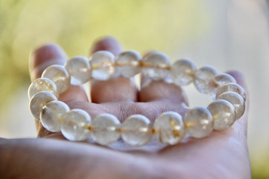 Flower Agate 8mm Bracelet