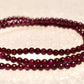 Natural Garnet Beaded Necklace