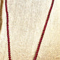 Natural Garnet Beaded Necklace