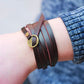 Unisex Multilayers Leather Bracelet  Wristband