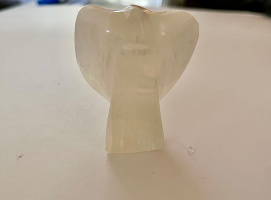 Selenite Angel - Hand Carving