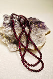 Natural Garnet Beaded Necklace