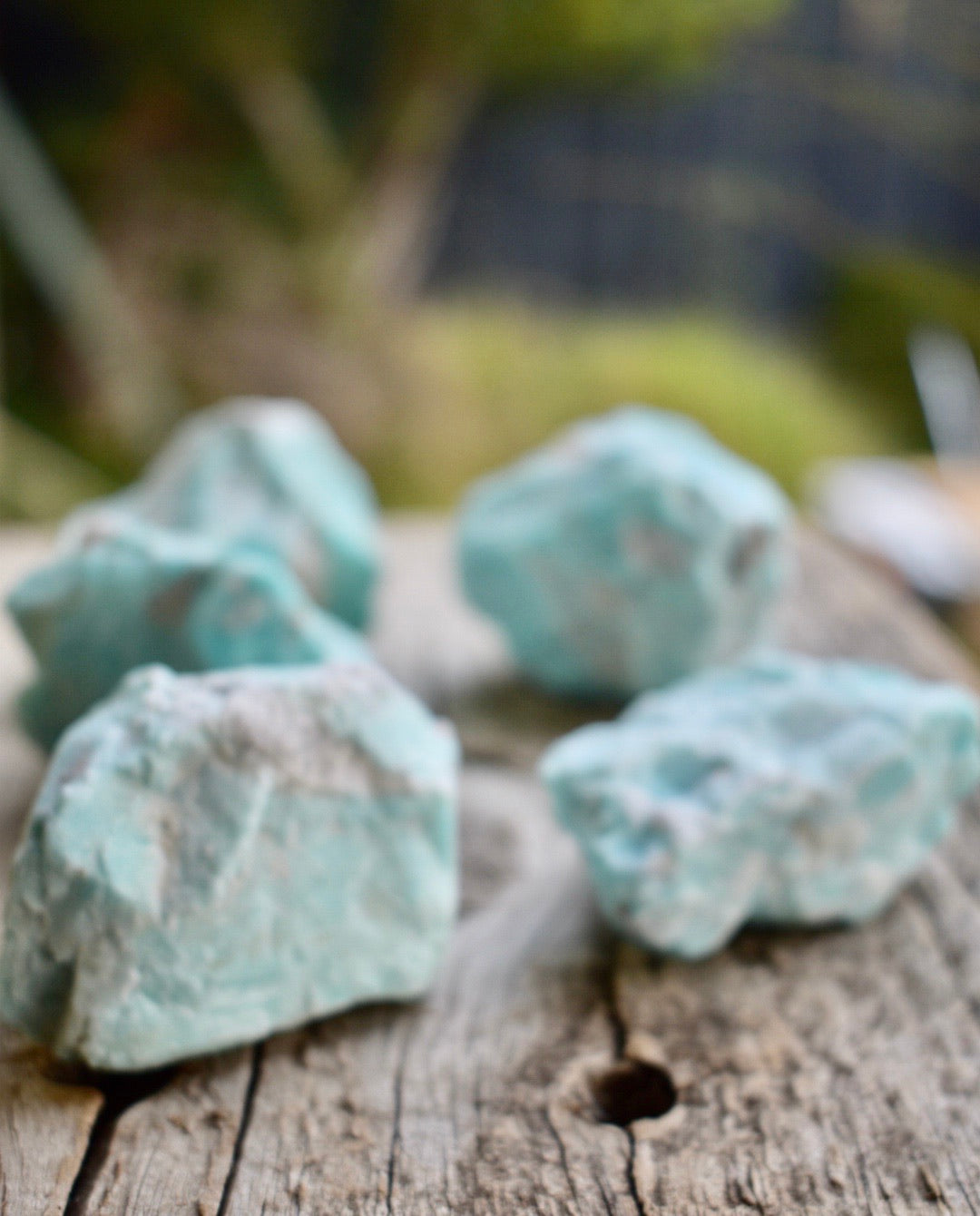 GREEN RAW NATURAL AMAZONITE  STONE