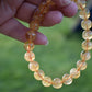 Natural Citrine Gemstone 8mm Round Beads Stretch Bracelet