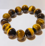 Unique 20mm Tigers Eye Bracelet