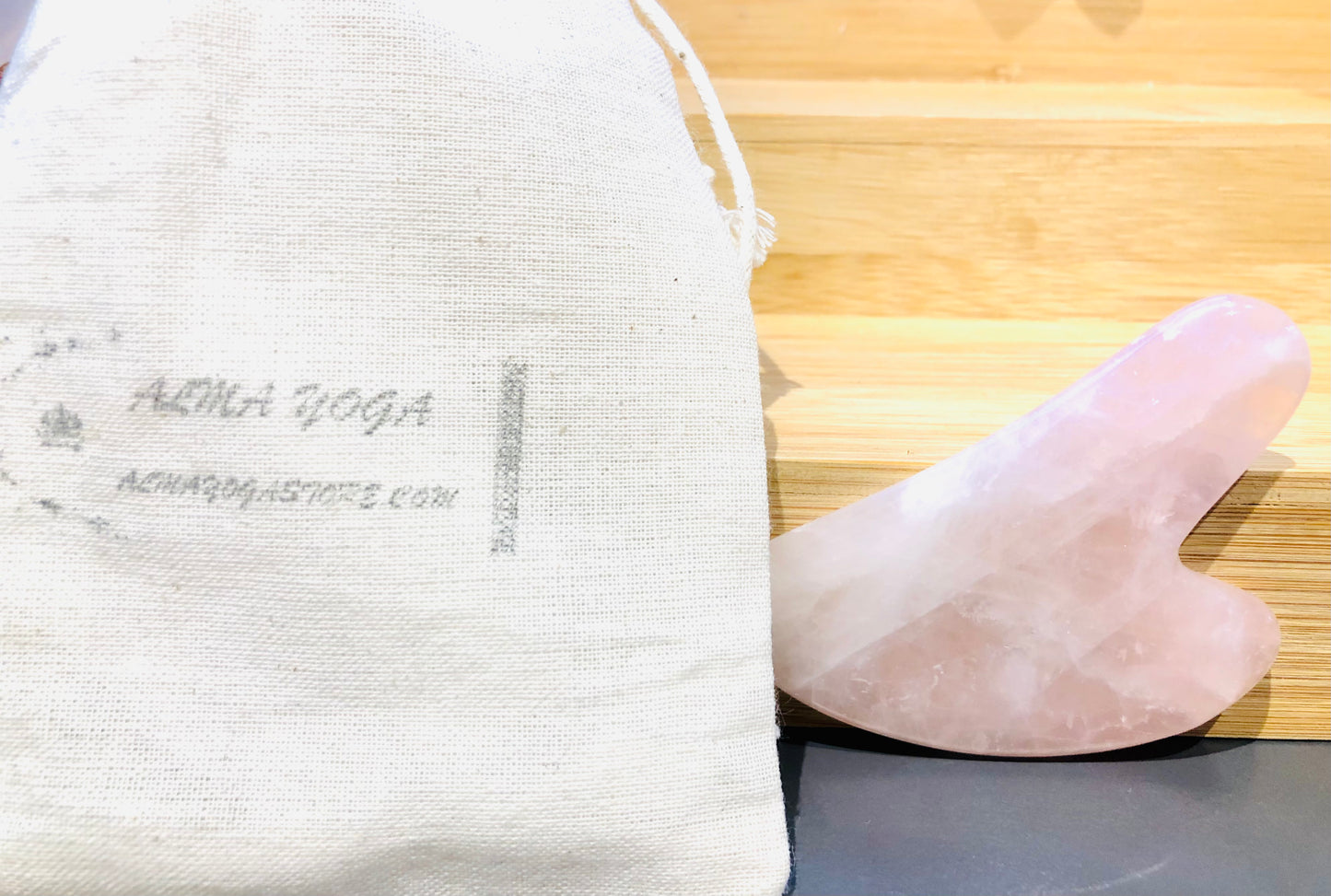 ROSE QUARTZ GUA SHA  Facial Massage Tool