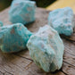 GREEN RAW NATURAL AMAZONITE  STONE