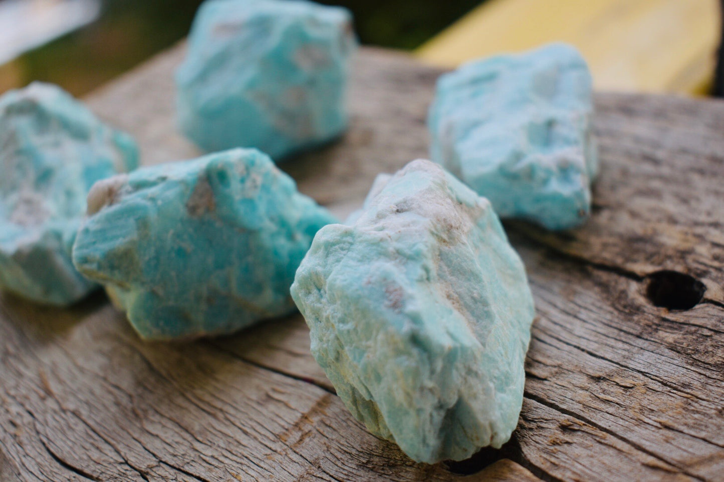 GREEN RAW NATURAL AMAZONITE  STONE