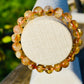 Natural Citrine Gemstone 8mm Round Beads Stretch Bracelet
