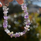 Beautiful Amethyst , Clear Quartz and Citrine chip Bracelets
