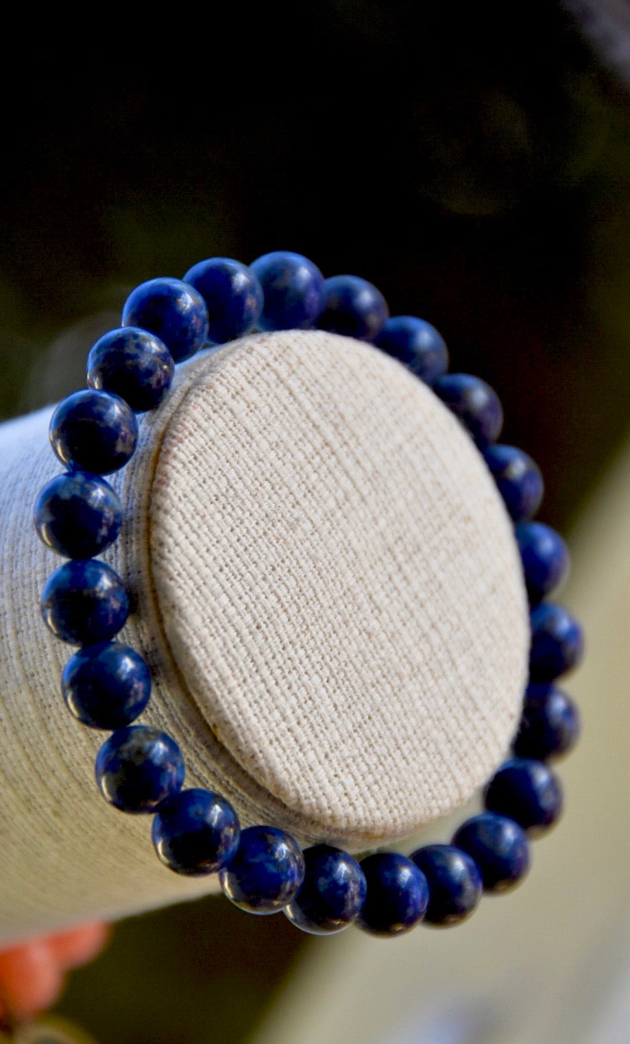 Lapis Lazuli Elastic Bracelet (Serenity • Awareness •Deepens Your Meditation)