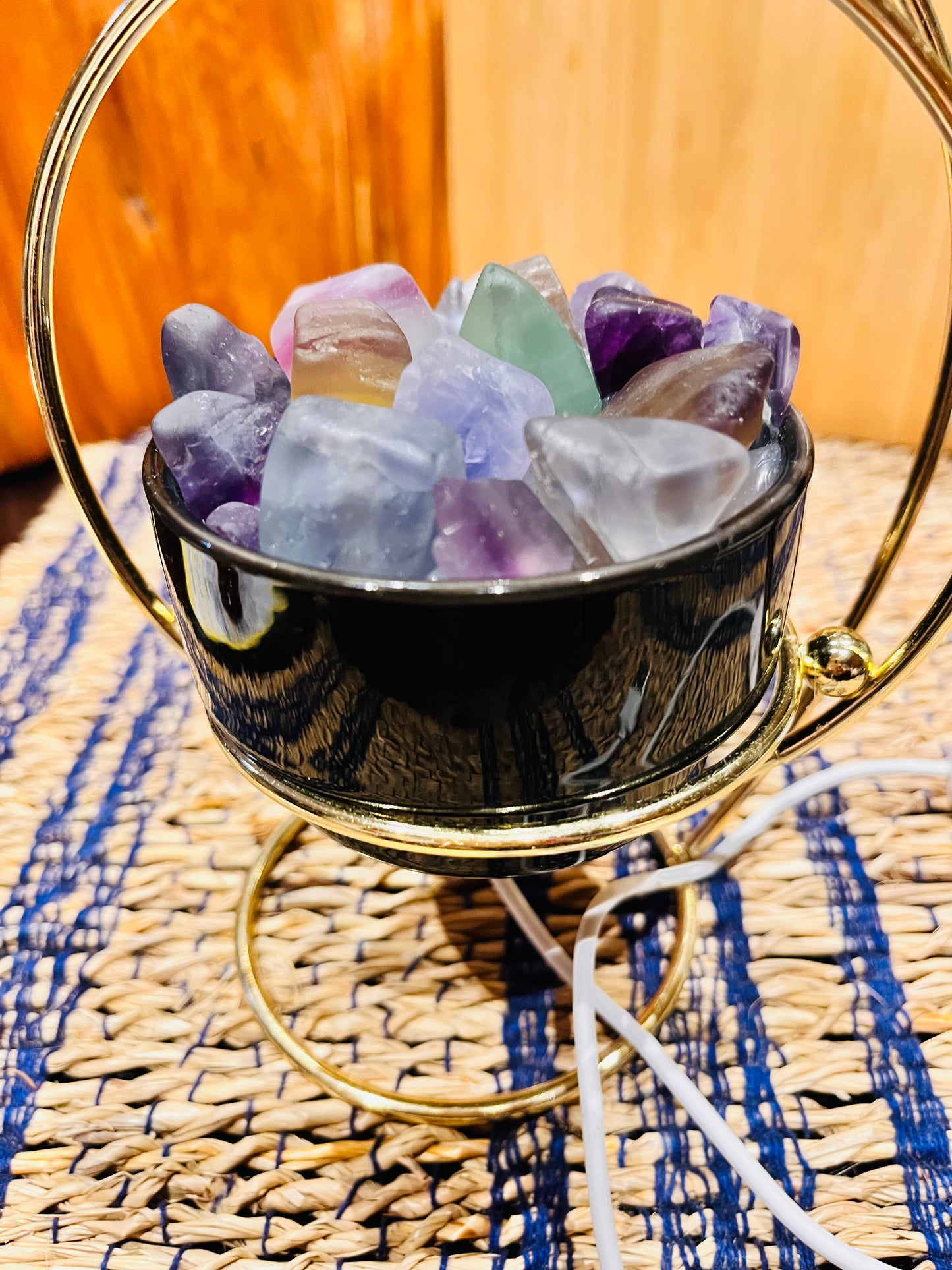 Unique Fluorite Lamp