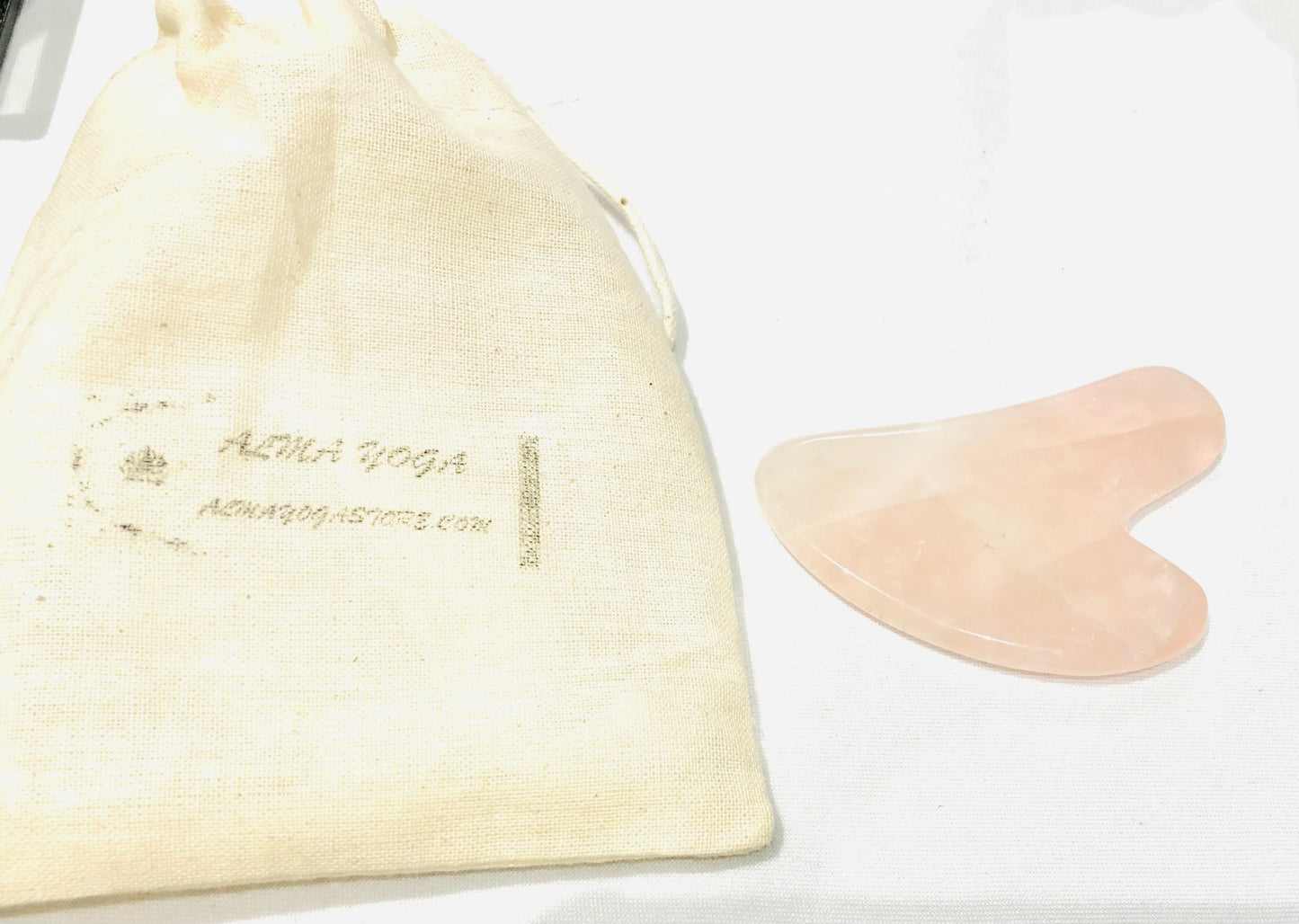 ROSE QUARTZ GUA SHA  Facial Massage Tool