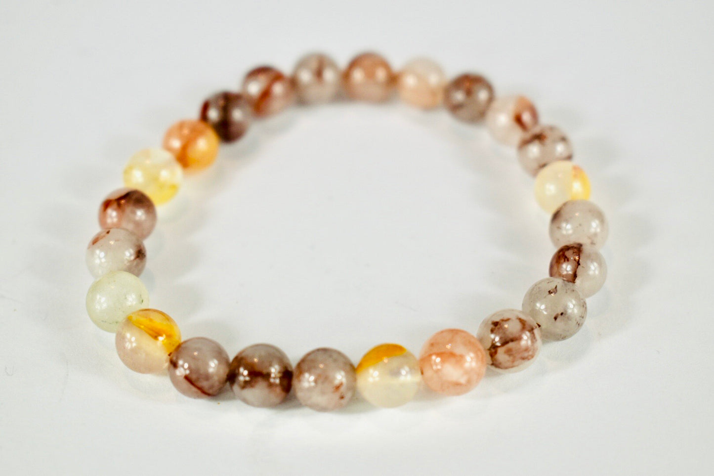 Grounding Hematoid Quartz 8mm bracelet