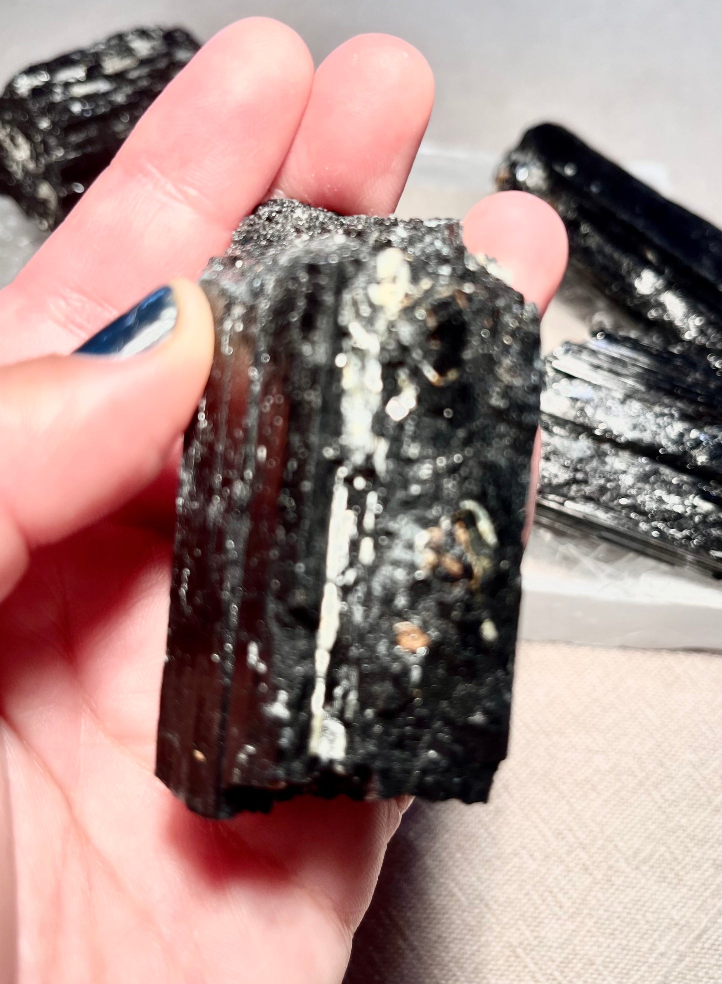 Raw Black Tourmaline Stone / Protection