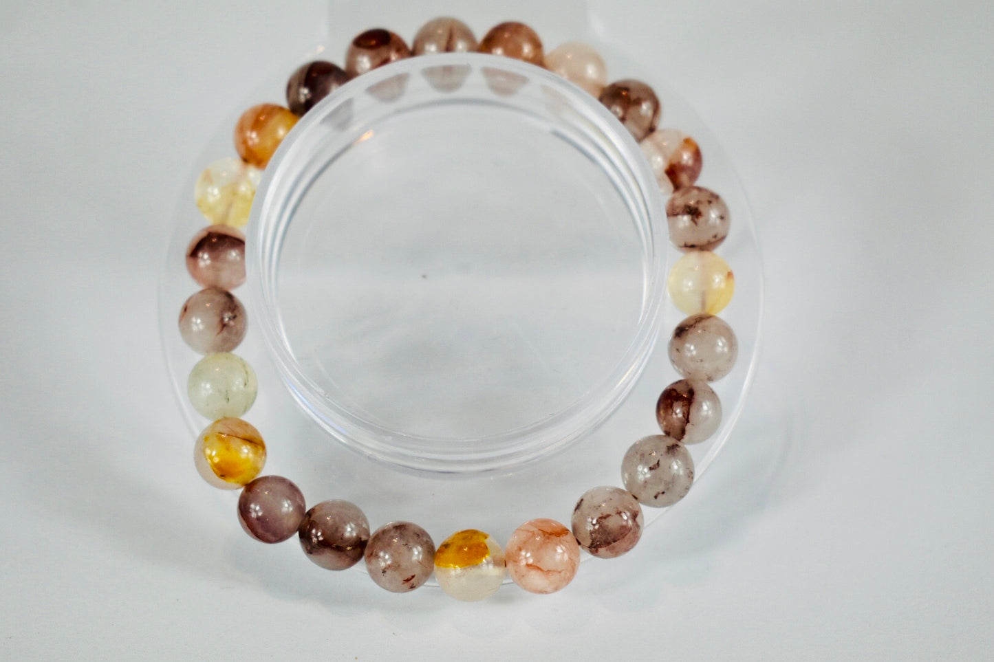 Grounding Hematoid Quartz 8mm bracelet