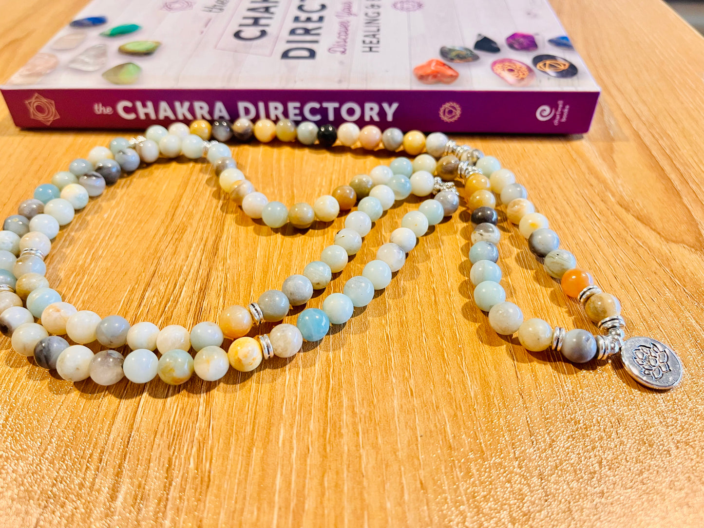 Amazonite Mala Necklace , Gemstone Bracelet