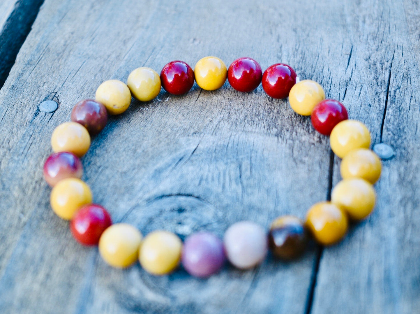 Mookaite 8mm Unisex Bracelet