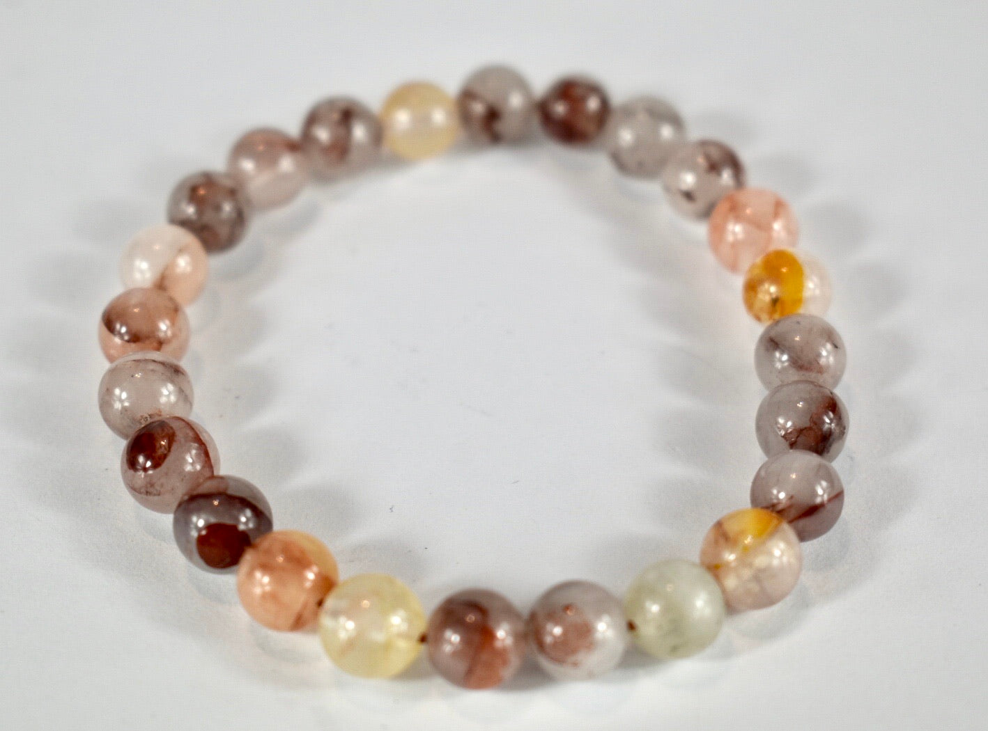 Grounding Hematoid Quartz 8mm bracelet