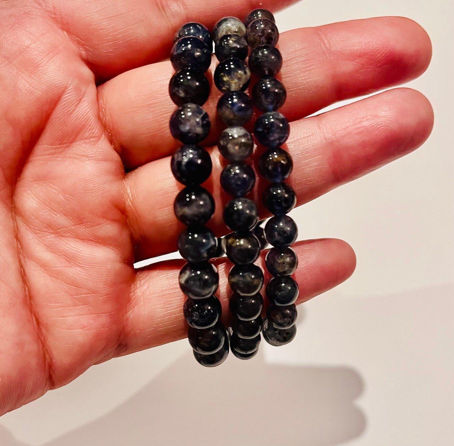 Iolite crystals Bracelet 8mm